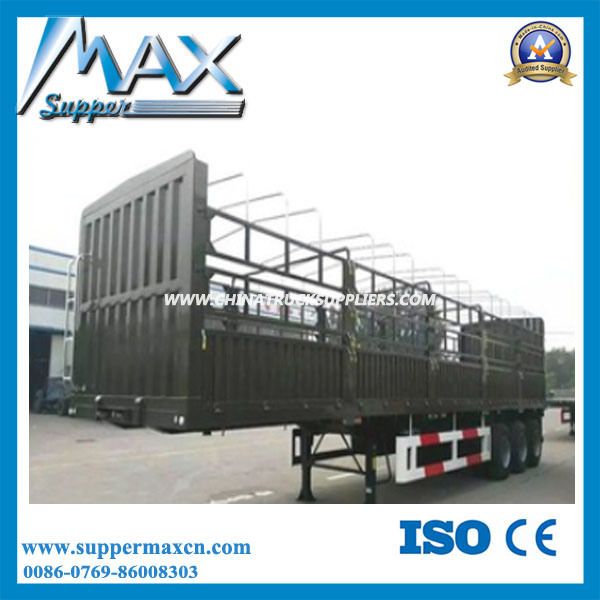 Cargo Trailer, 3 Axles 40ton Side Wall Container Trailer Sales Images 1