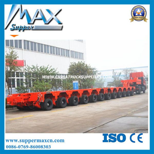 250 Ton Modular Low Bed Semi Trailer/4+6 Modules Trailer with Hydraulic Detachable Gooseneck 