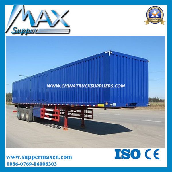 Tri-Axle Open Van Transport Semi Trailer for Sale Export Africa Images 1