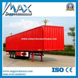 China Quality 3 Axle Box Cargo Semi Trailer
