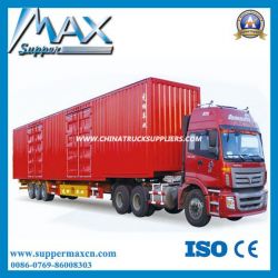 3 Axle 40ton High Quality Dry Van Semi Trailer for Sale