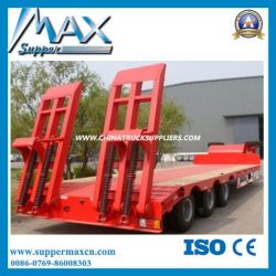 3axle Flatbed Semi Trailer with Side Wall