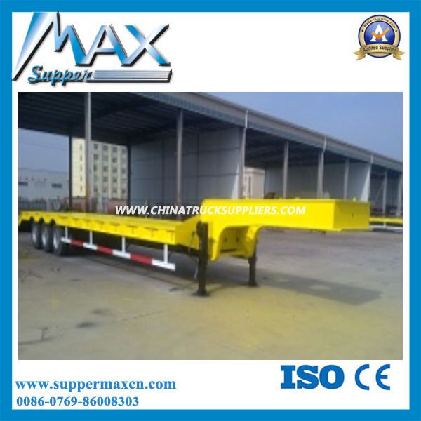 3 Axle 40FT Flatbed Trailer for Container Transportation 
