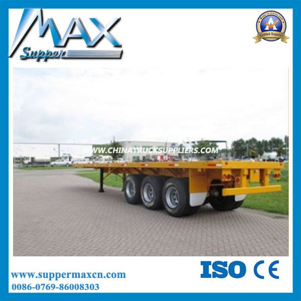 Shipping Container Used High Bed Semi-Trailer/ Truck Trailer for Heavy Cargo Transportation with Twi 