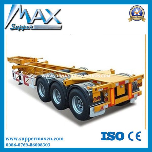 3 Axle 20′′ Gooseneck Skeleton Semi Trailer 