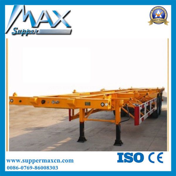 20FT 40FT 6m 12m Tri Axles Skeletal Container Trailer Chassis 