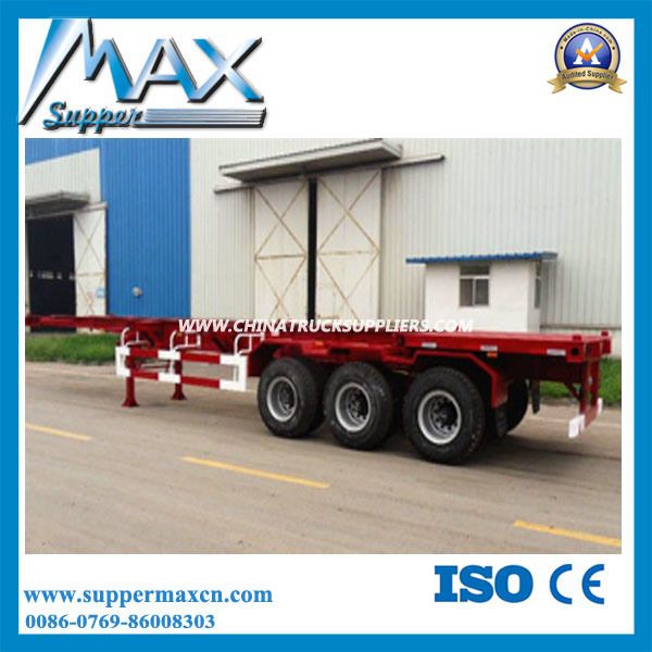 China 3 Axle 40ton 40FT Container Skeleton Trailer 