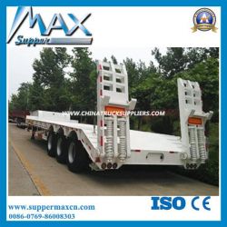 Container Transport Flatbed Semi-Trailer with 3 Axles