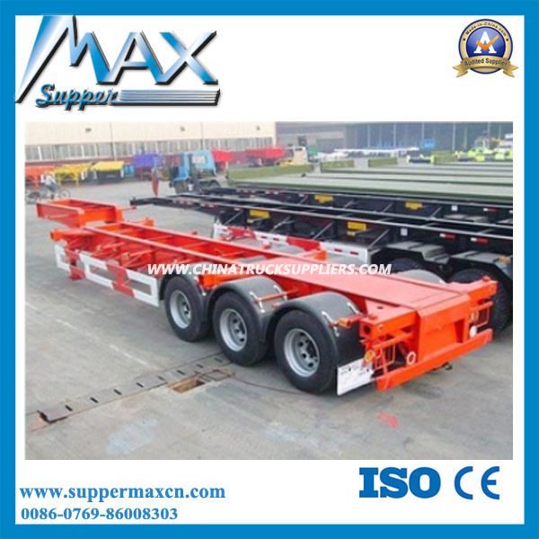 ISO China Cheap Cimc 2 Axles 40FT Container Skeletal Trailer Images 1