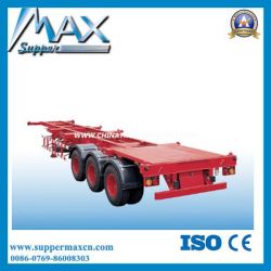 High Quality 40t 3 Axle Skeletal Container Truck Trailer