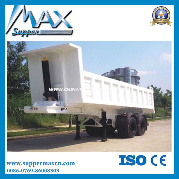 30cbm Tri Axles Rear Dumper Semi Trailer Hot Sale Images 1