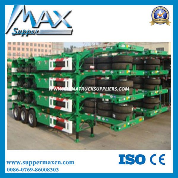 40ton Container Skeleton Semi Trailer for Africa Images 1