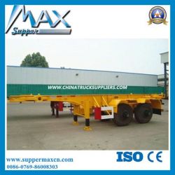 3 Axles 20FT/ 40FT/45FT Skeleton/Flatbed Container Semi Trailer