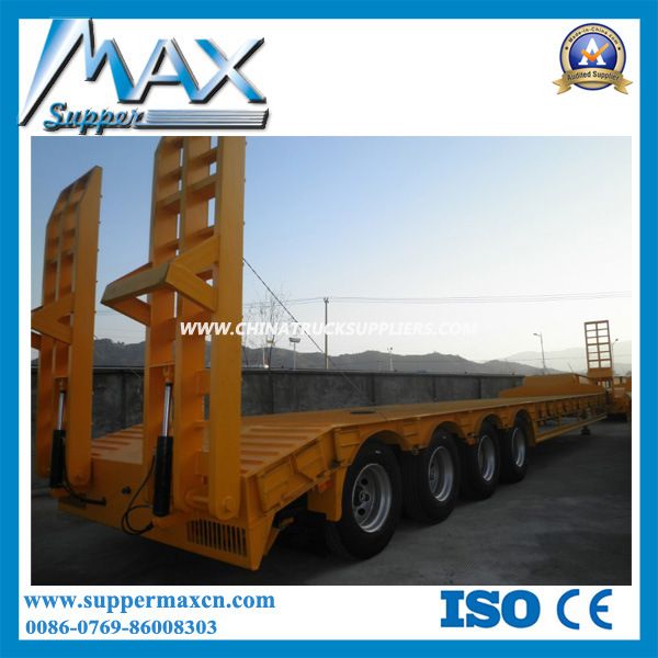 4 Axle Low Bed Trailer/Semi Trailer/Heavy Machine Loader Images 1