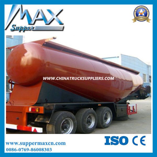 Tri-Alxe V Type Silo Bulk Cement Tank Semi Trailer, Dry Bulk Cement Transport Semi-Trailer 