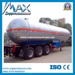 Pressure Tank Trailer 60m3 LPG Methane Gas Storage Bullet Tank for Sale