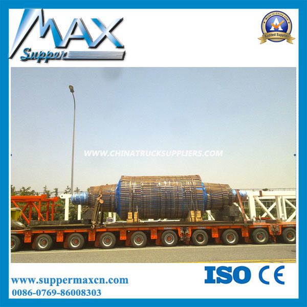 50t-80t 3 Axle Low Bed Semi Trailer for Sale Images 1