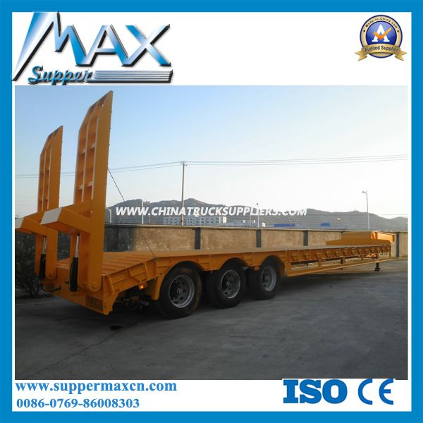 12m 3 Axle Lowbed Lowboy Semi Trailer Images 1