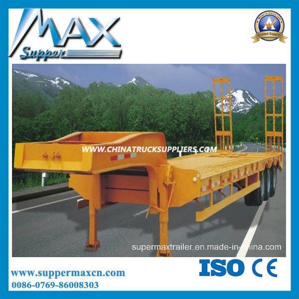 Max High Quality 3-Axle Lowbed Semi Trailer 