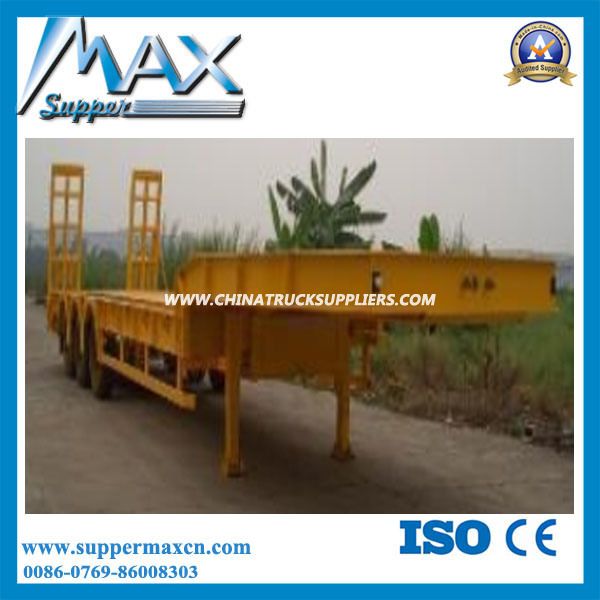 Supper Max Brand Tri-Axis 60tons Goosenek Lowbed Trailer Images 1