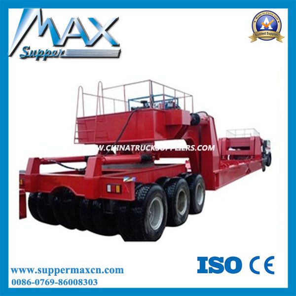 Tri- Axles 100 Ton Low Bed Semi Trailer Images 1