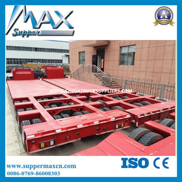 120-150tons Heavy Equipment Transport Lowboy Semi Truck Trailer Images 1