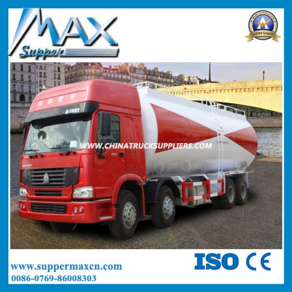 Sinotruk 8*4 Bulk Cement Powder Material Tank Truck 