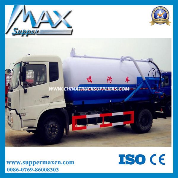 2016 Hot Sale Dongfeng 4X2 8cbm Vacuum Sewage Suction Truck 