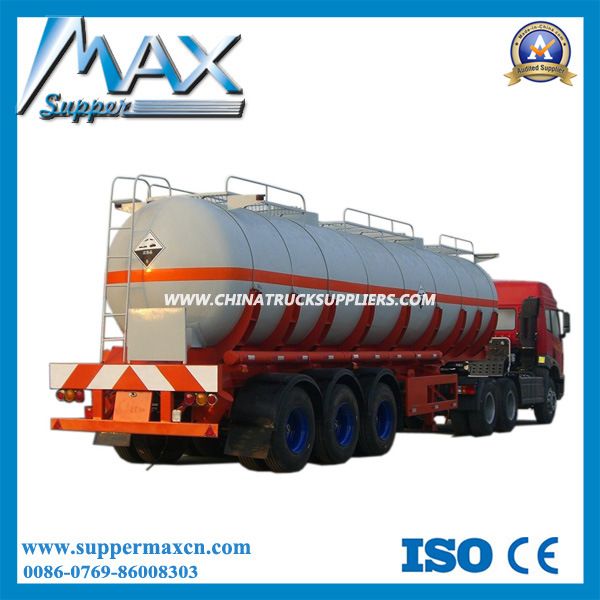 40000L 3 Axle Aluminum Alloy Oil / Fuel Tanker Semi Trailer 