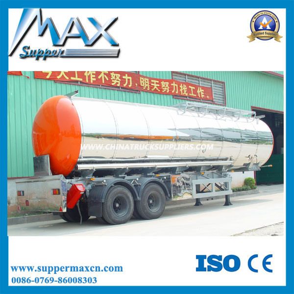 2 Axle Round Shape Oil Tank Semi Trailer 