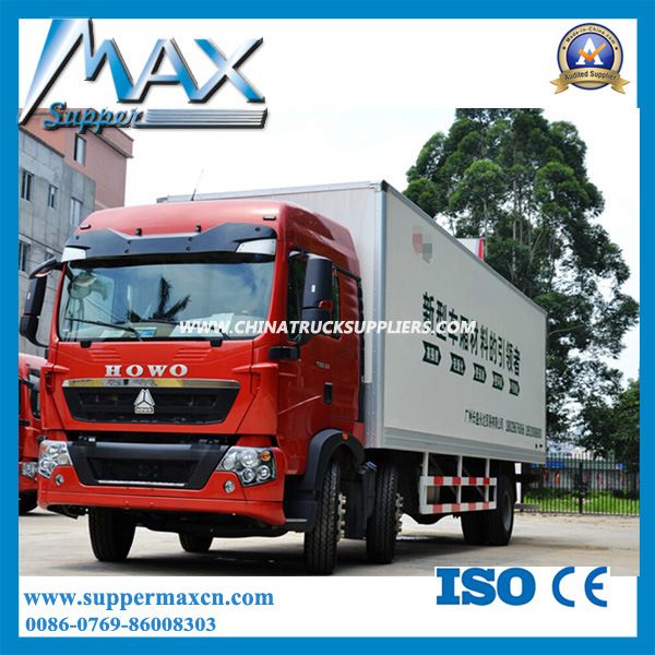 240HP Sinotruck HOWO T5g 6*2 Van Cargo Truck Sale 