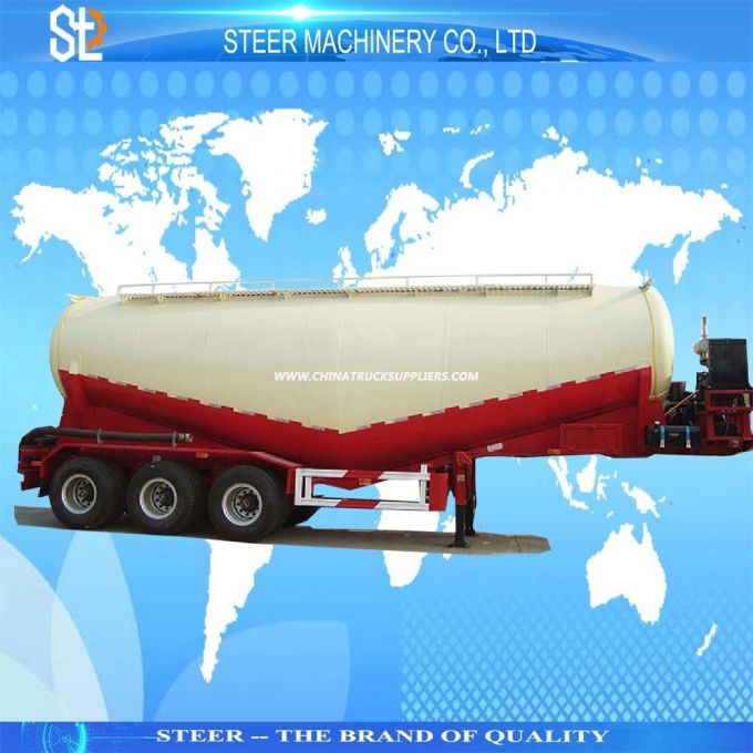 Steer 60 Ton Bulk Cement Tanker Trailer Cement Tank Trailer Images 1