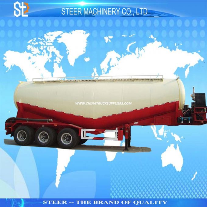 Steer 60 Ton Bulk Cement Tanker Trailer Cement Tank Trailer 