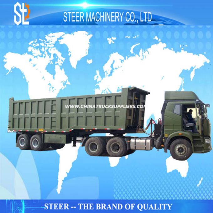 Tipping Semi Truck Trailer 3 Axle Tipper Semi Trailer Images 1