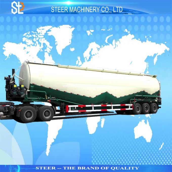Cement Transport Trailer 50 Cbm Powder Tanker Trailer 