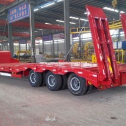 80 Ton Trailer Low Bed Semi Trailer with Multi Axle