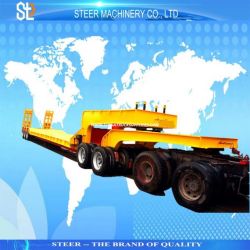 4 Axles 100 Ton Payload Rowbed Trailer for Road Transporting