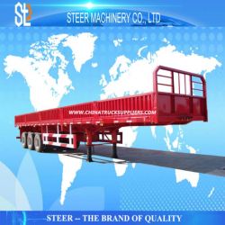 40 Ton Transporting Heavy Duty Semi Truck Side Wall Trailer