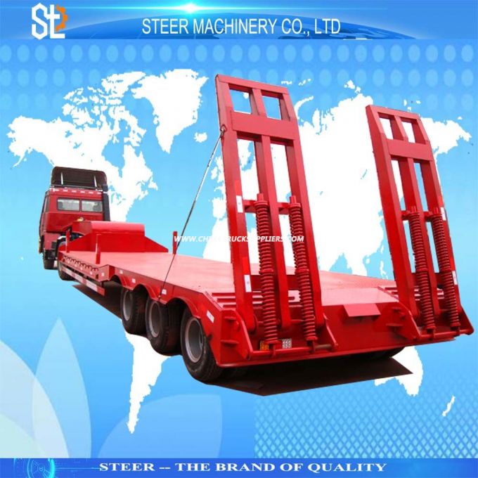 Excavator Transport Use Low Boy Trailer Multi Axle Lowboy Trailer Images 1
