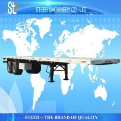 3 Axle Flatbed Semi Trailer Flatbed Container Semi Trailer for Sale