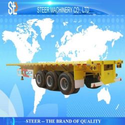 Cargo Transport Container Flatbed Trailer for Road Transporting
