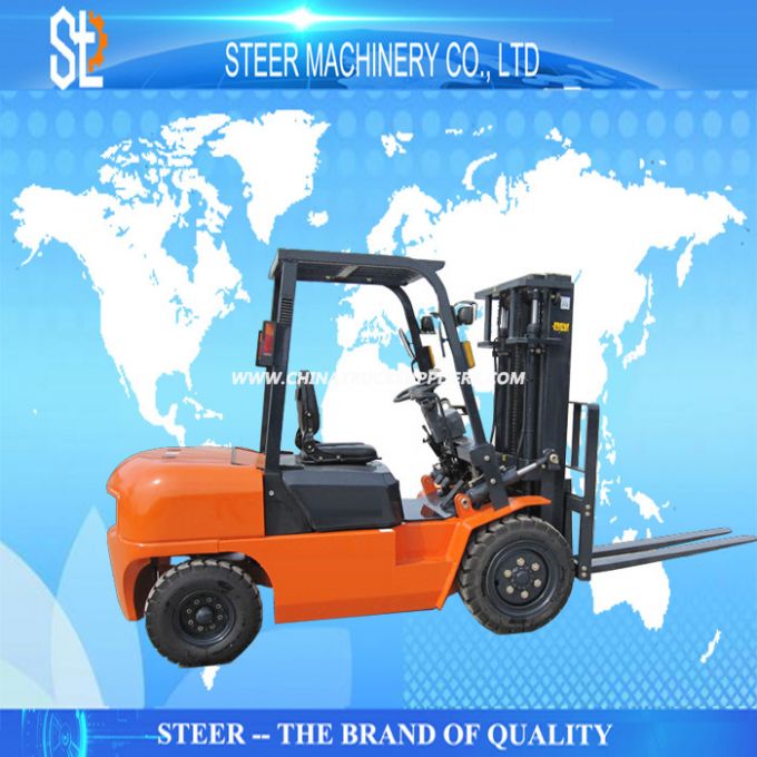 Cargo Loading Quality Diesel Engine 3 Ton Forklift 