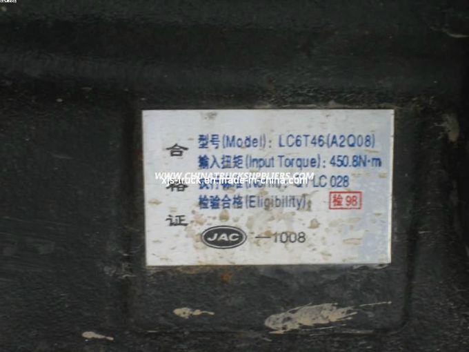 Foton Auman Truck LC6t46 Transmission Images 1