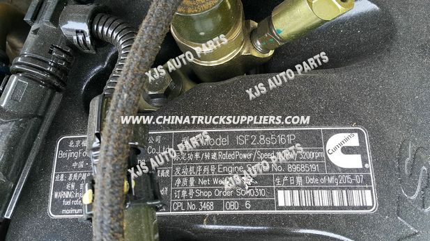 Foton Cummins Engine Isf 2.8s5161p 8968191 