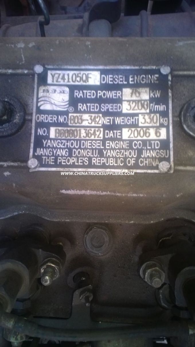 Foton Diesel Engine Yz4105qf B606013642 to Congo 