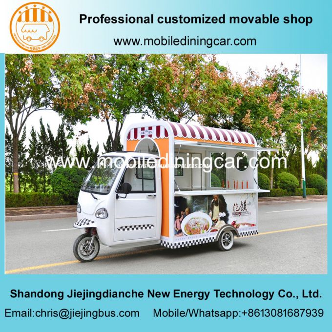 Hot Sales Tricycle Catering Fast Food Electric Mobile Food Truck 