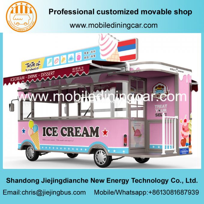 New Design Ice Cream Truck/Mobile Food Trailer for Sale 