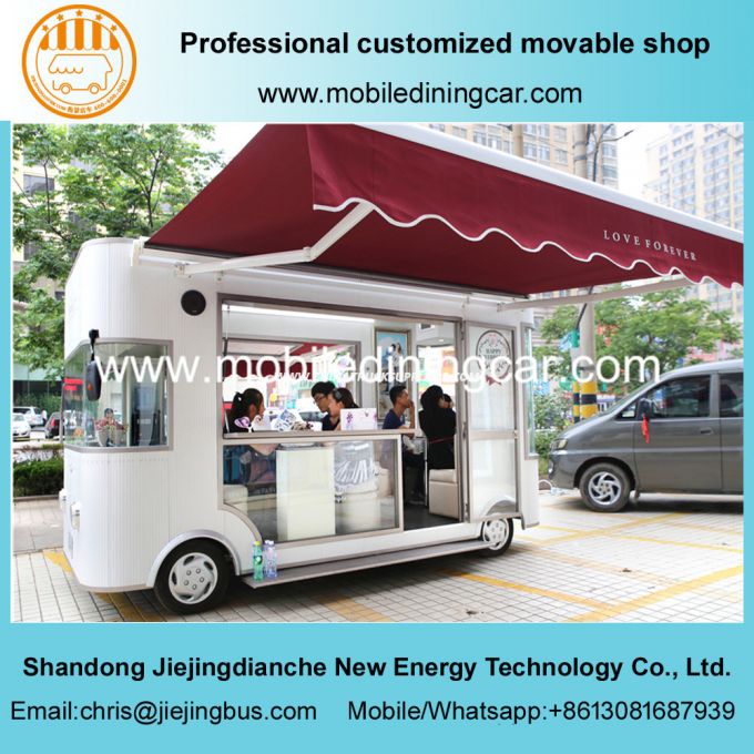 Four Wheels Electric Mobile Trailer/Commercial Exhibition Truck for Sale 