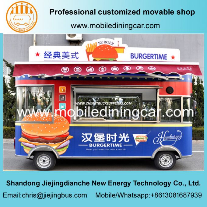 Fast Dilivery Food Truck/Food Cart with Long Service Life 