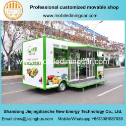 2018 New Design Fruit and Vegetable Green Outlook Electric Mobile Truck